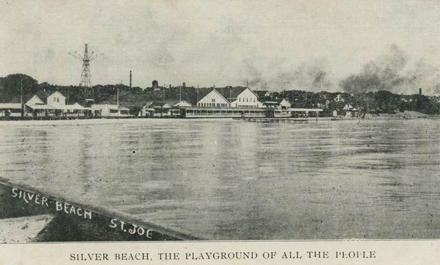 Silver Beach Amusement Park - Old Postcard Silver Beach (newer photo)